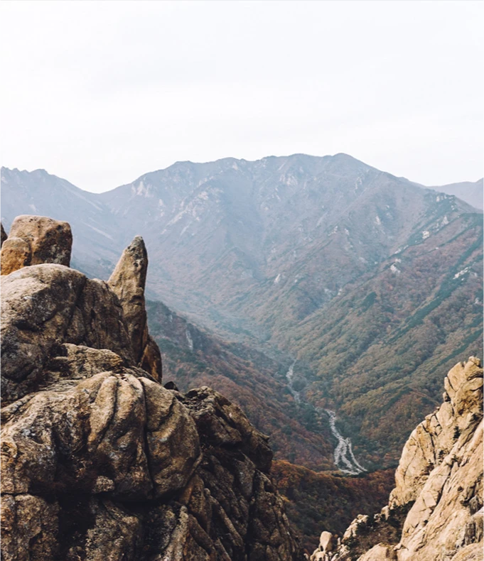 설악산 정상에서 누리는 낭만