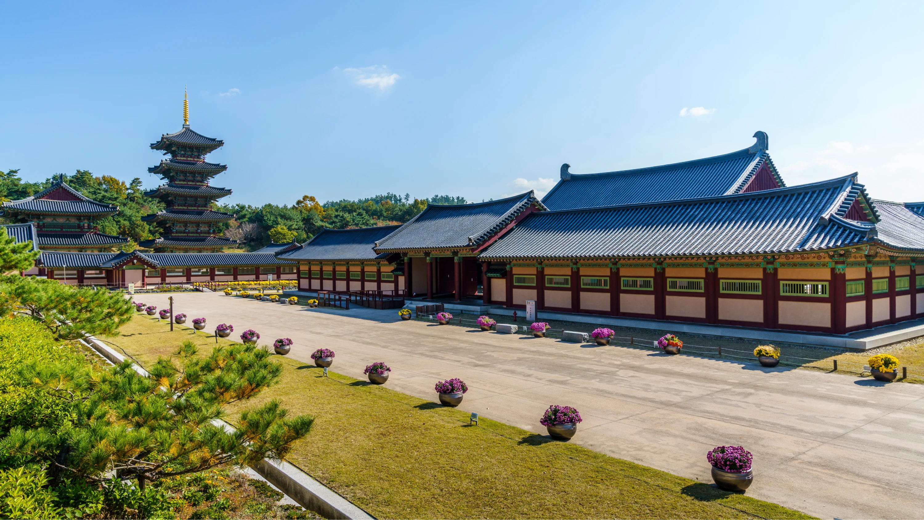 백제문화단지 전경